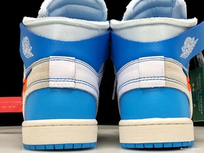 MaikeSneakers 1 UNC Air Off-White AQ0818-148 Jordan Blue Powder 0616